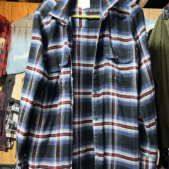 We can do it upcycled flannel shirt - Picture 3 of 3